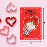 Vintage Valentines Day Cards Retro Dessert Happy Valentine'S Day Greeting Card Bulk With Envelopes For Kids Adults Classroom Gifts Party Favors