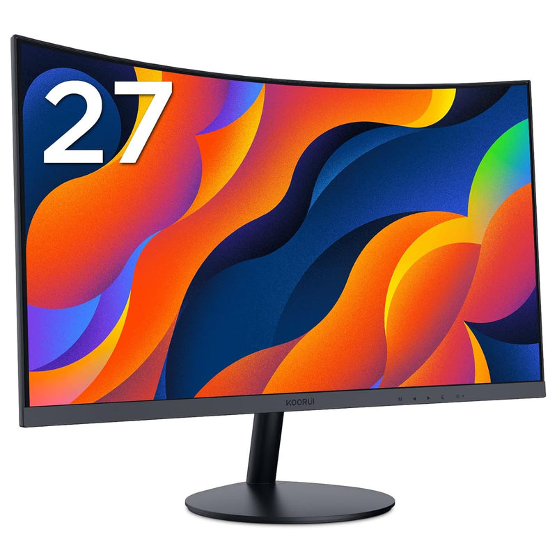 27-Inch Curved Computer Monitor- Full Hd 1080P 75Hz Gaming Monitor 1800R Led M