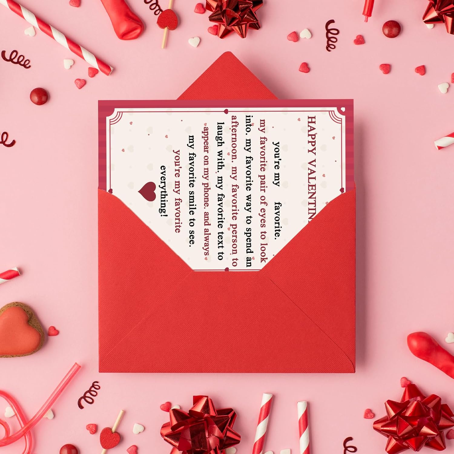 Sweet Valentines Day Cards Gift For Him Her, Happy Valentine'S Day Card For Husband Wife, Lovely Love Card For Girlfriend Boyfriend, Romantic Valentines Day Decorations Idea
