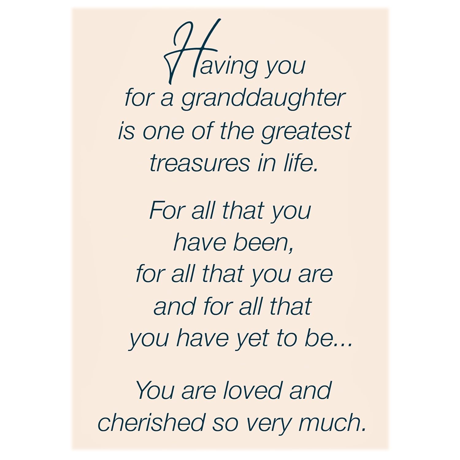 Birthday Card For Granddaughter - Large Card Opens To 10? × 7.75? - Lovely Lavender And Purple Flowers Topped Off With A Gorgeous Teal Ribbon And Bow - Made In Usa D#95366