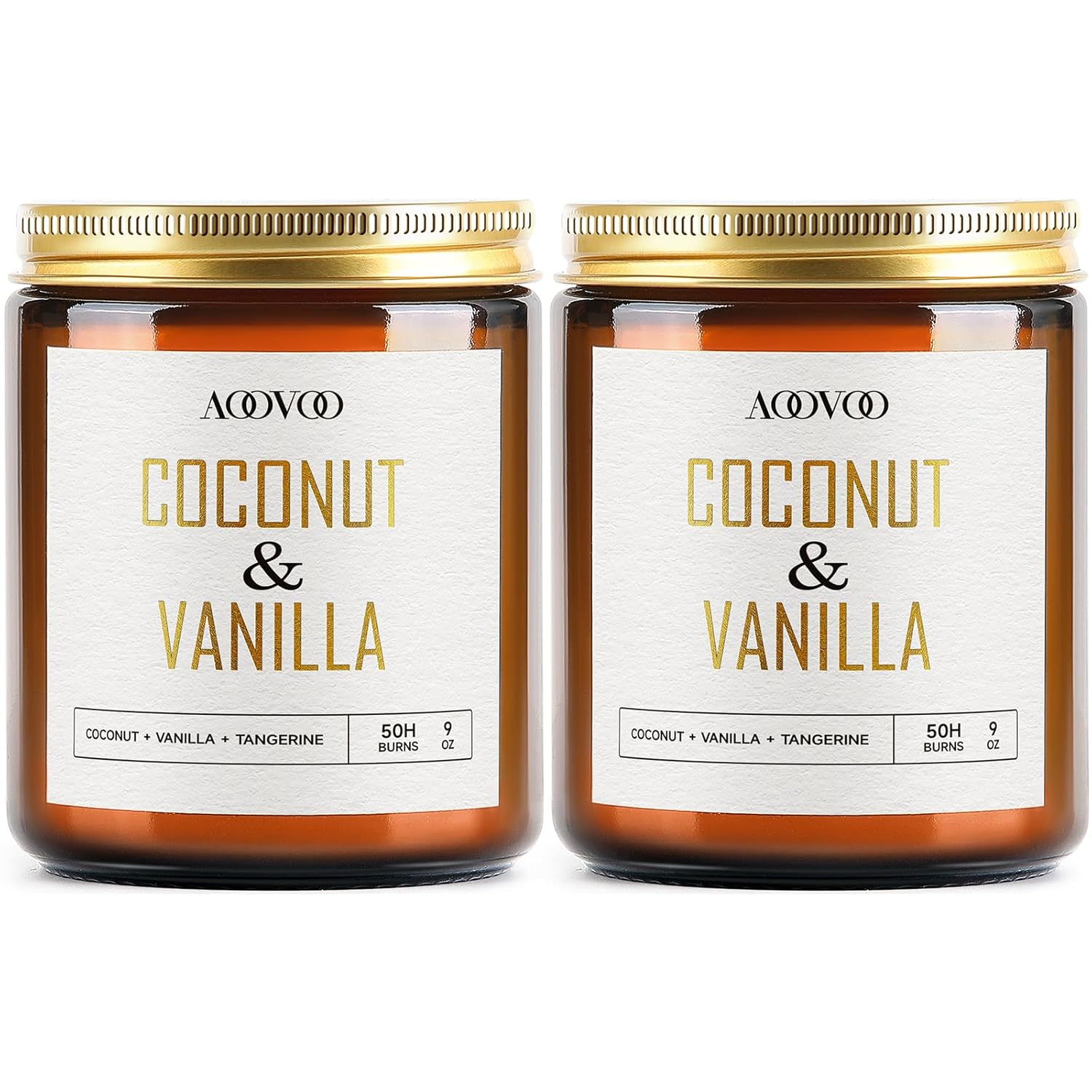 Coconut Vanilla Candles - 18 Oz Scented Candles, Aromatherapy Candle, Soy Candle For Home Scented