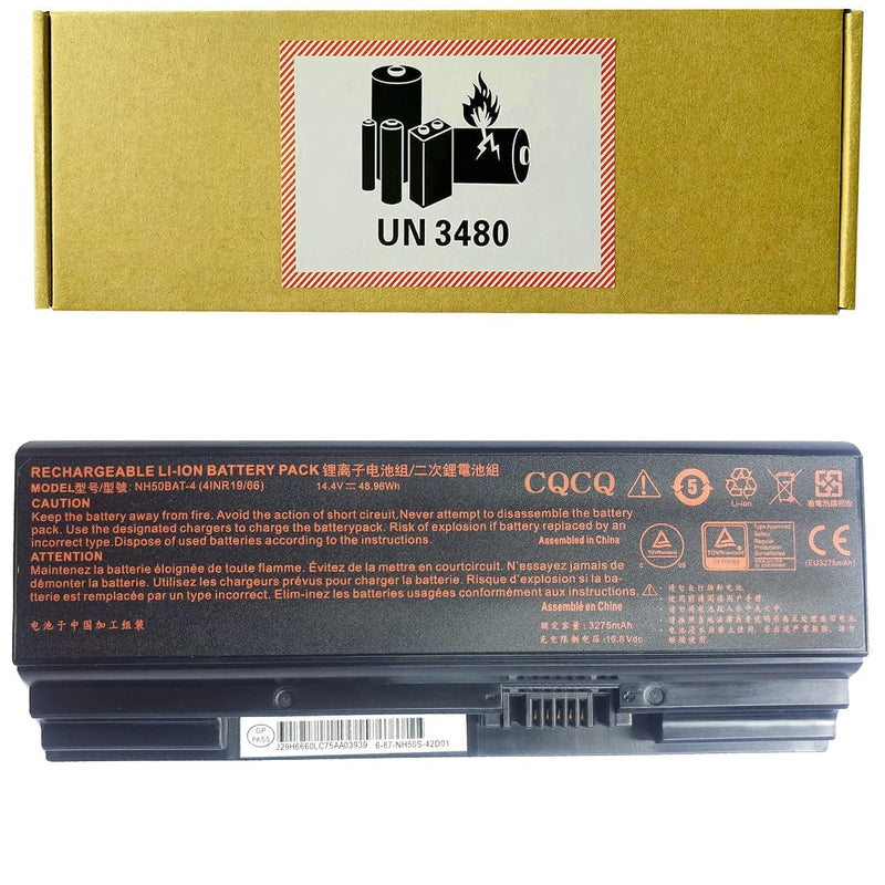 Nh50Bat-4 Compatible Battery For Hasee Thunderobot 911Me Clevo Nh50Ra Nh55Rcq