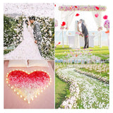 Rose Flower Petals White 1200Pcs Artificial Flowers Silk Rose Petals For Wedding Decoration Party Table Confetti Romantic Night Valentine'S Day