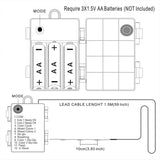 Battery Powered Silver Copper Wire Led String Lights - Remote Control, Color Changing Warm White/Multicolor, For Bedroom