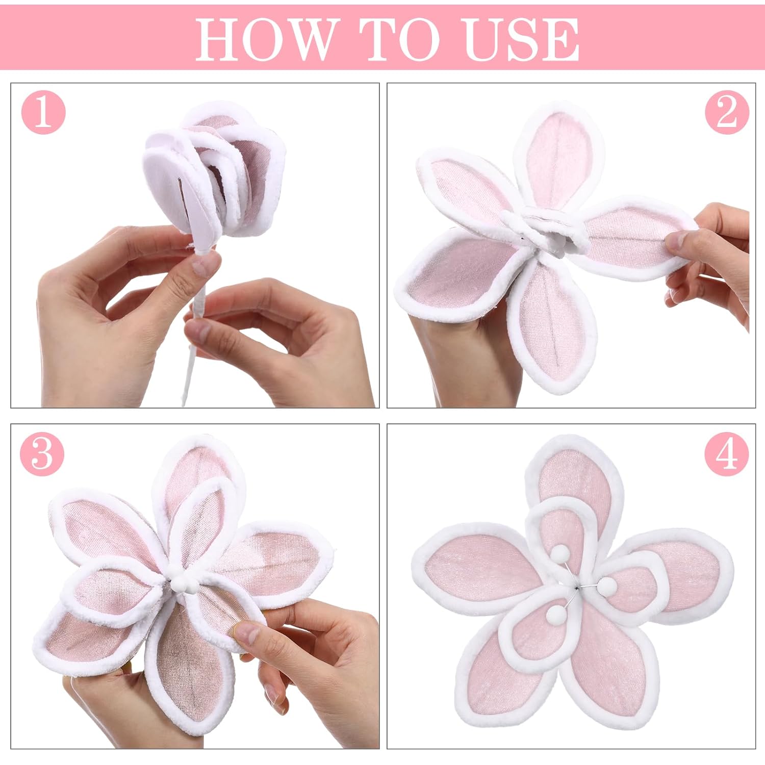 12 Pcs Pastel Christmas Decor Candyland Christmas Poinsettia Tree Decorations Velvet Candy Artificial Flowers Candy Xmas Ornaments For Xmas Decor Supplies(Pink)