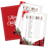30 Card Christmas Choice Party Games - Word Scramble - Family Activity And Group Icebreaker Game To Liven Up The Holiday Atmosphere, Perfect For Christmas Party Game Decorations - A06