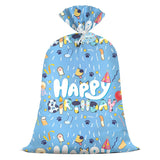 36×56 Inch Large Blue Birthday Gift Bag Boys Jumbo Plastic Boy Happy Birthday Themed Kids Gift Bags Xl Parties Favors Decorations