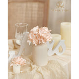 Gardenia Flowers Artificial 25Pcs Artificial White Flowers Perfect For Wedding Decorations, Baby Shower, Diy Graduation Caps, Gardenia Party Decor, Flower Wall Decoration(Peachpink)