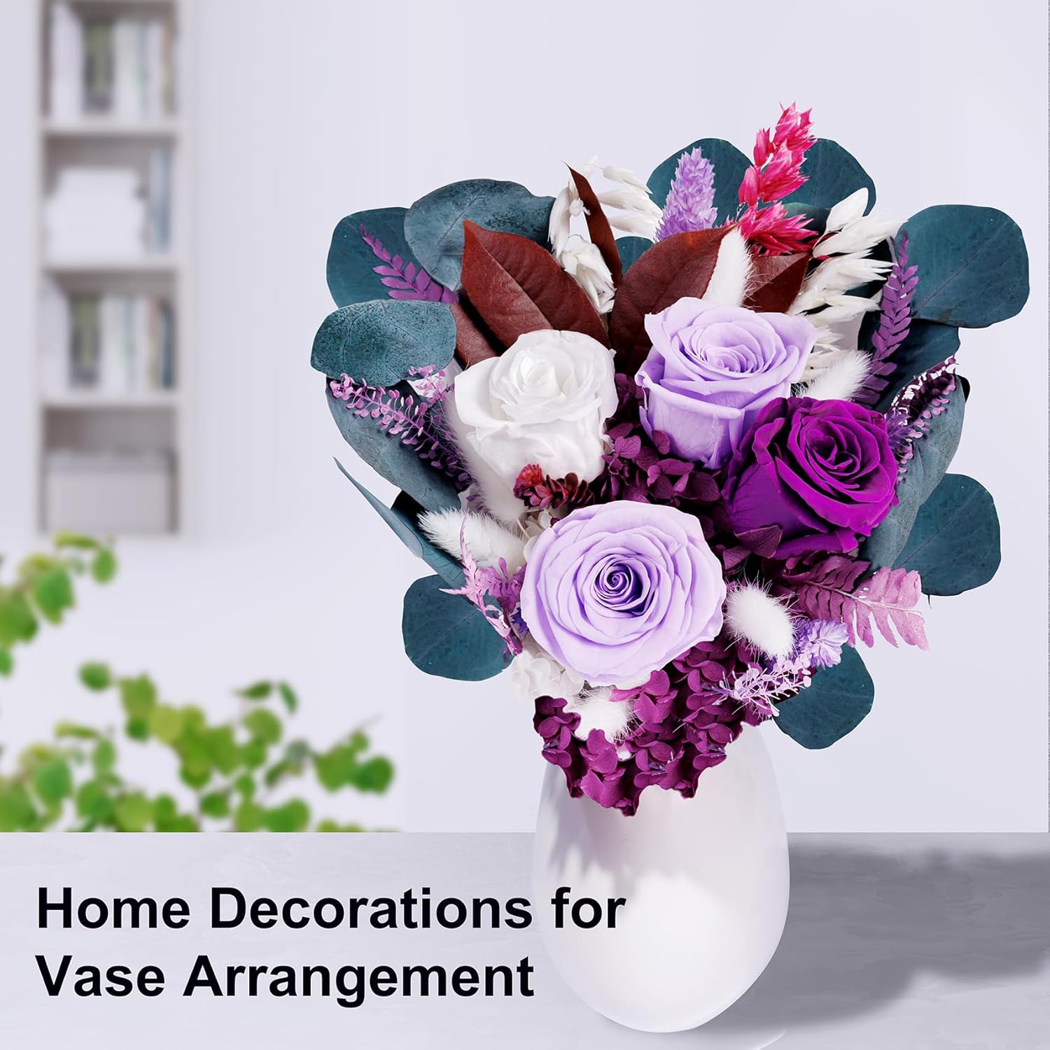 Preserved Flowers Gifts For Women, Flower For Delivery, Purple Roses Gifts Fo Her, Preserved Roses Bouquets, Birthday Gifts For Grandma, Mothers Day Flowers For Wife