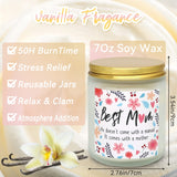 Vanilla Scented Soy Wax Candle - 7 Oz - Mother'S Day Gift - Cream Can Candle