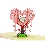 Tree Love 3D Pop-Up Card - Handcrafted Greeting Card For Cherished Moments (Tree Love)