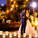 20 Pcs White Heart Luminary Bags Outdoor, Reusable Flame Resistant Paper Special Lantern Bag With Cotton Material For Wedding Valentine Engagement Marriage Proposal Decorations