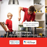 A19 Smart WiFi LED Light Bulb 100W Equivalent 1500LM Dimmable Alexa Google Compatible 4 Pack