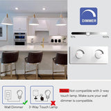 12 Pack A19 Dimmable LED Light Bulbs 9W 60W Equivalent 3000K Warm White 800 Lumens E26 Base