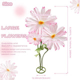 Giant Flowers For Decoration With Stand, Large Artificial Flower Decoration With Standing Base, Big Fake Flower Daisies Bouquet 6.1Ft Wedding Birthday Party Decor Ideal For Home And Event Decor(Pink)