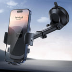 Car Phone Holder - Strong Suction, 360° Rotation, Adjustable Mount for iPhone