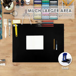 31.5" X 23.6" Extra Large Silicone Mat For Resin Casting, Epoxy And Crafts, Nonstick Silicone Sheet For Jewelry Casting Molds, Countertop Protector Mat Heat Resistant Placemats By , Black