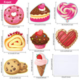 32 Pack Valentine Cards Set With Envelopes Stickers 8 Different Cute Food Valentines Greeting Cards Bulk For Classroom Students Exchange Valentine Gifts Party Supplies