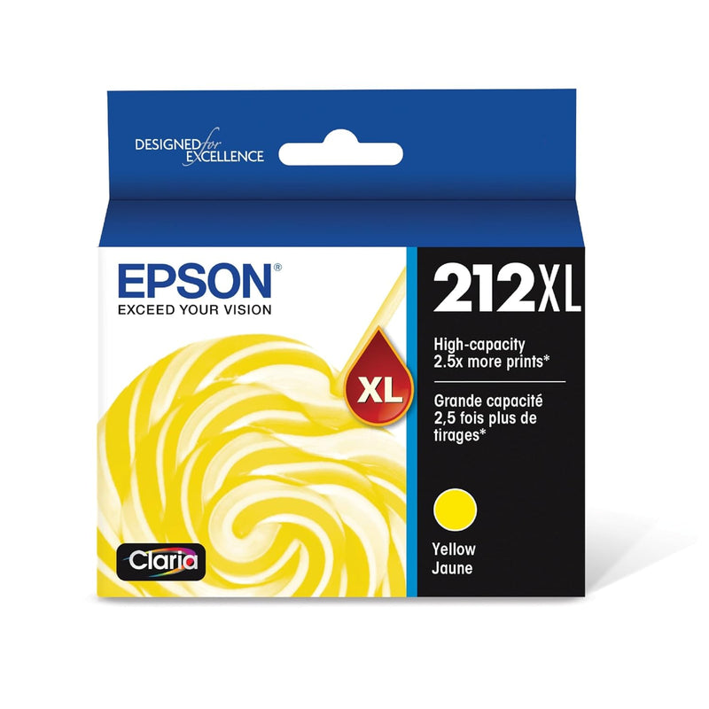 212XL Yellow Ink, High Capacity for WF-2830/XP-4100 Printers