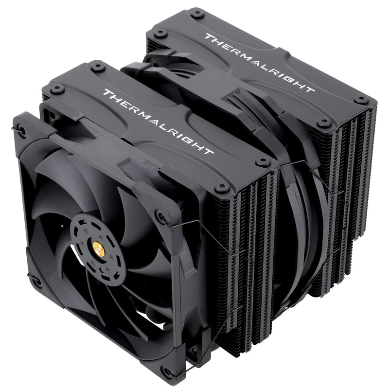 Thermalright FC140 Black CPU Air Cooler, Dual Tower 5 Heat Pipe, TL-D14X-B and