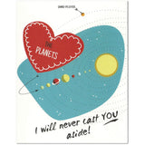 Planet Pluto Valentine'S Day Card (4.25" X 5.5") By