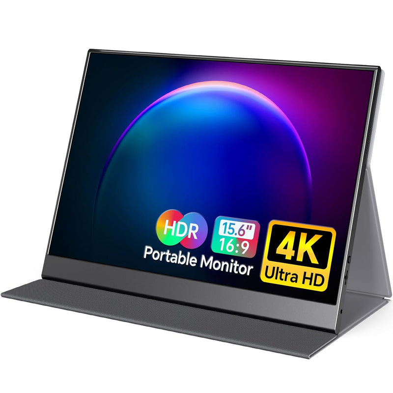 4K Portable Monitor, 15.6'' Ips 3840X2160 Uhd Computer Monitor, 100% Adobe Rgb