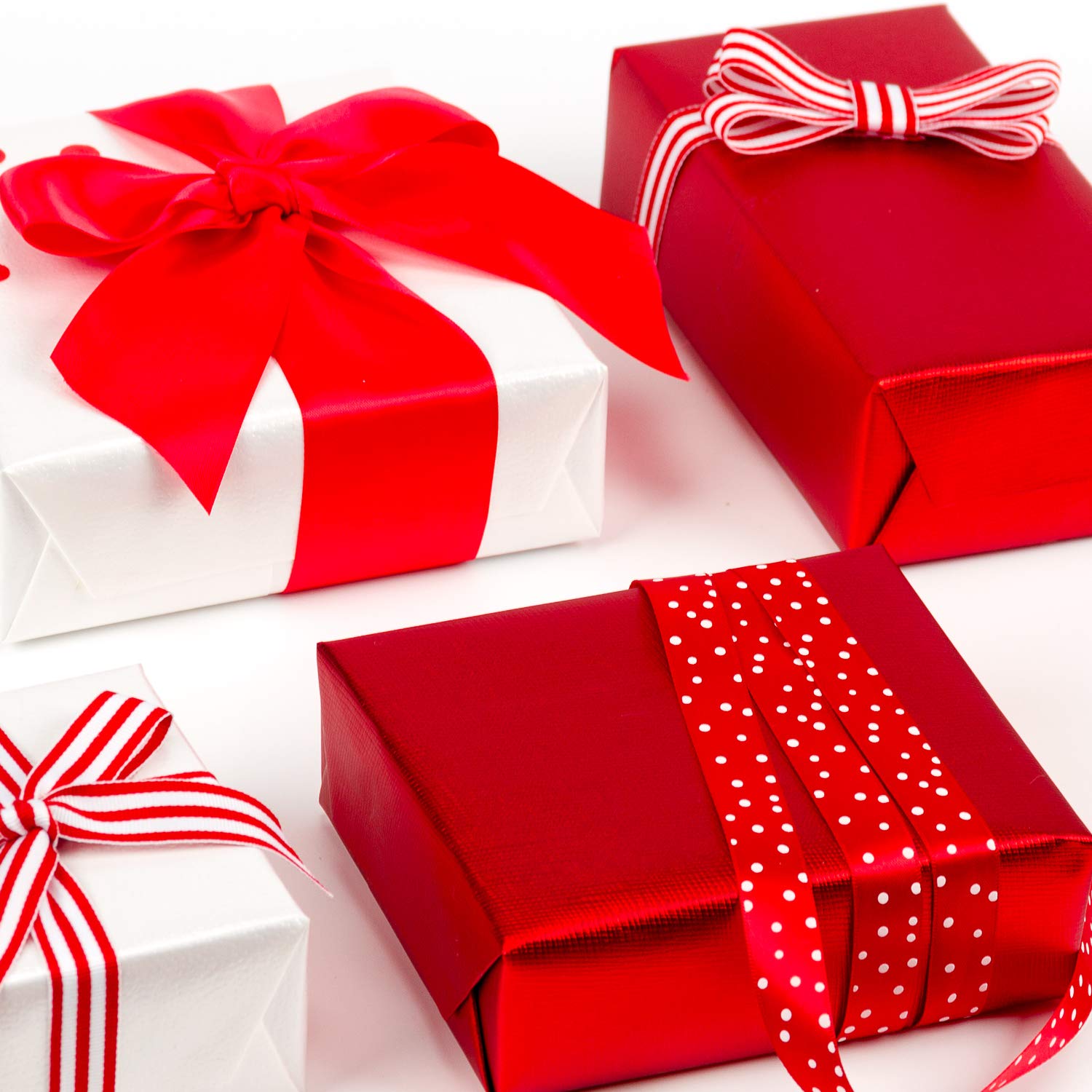 Wrapping Paper Roll - Mini Roll - 17 Inch X 16.5 Feet - Passionate Red For Birthday, Holiday, Wedding, Baby Shower