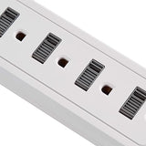 Surge Protector Power Strip 6 Outlets 2 USB Ports 1000J 6FT Extension Cord White