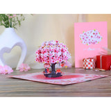 Anniversary Cards For Wife, 3D Pop Up Cherry Blossom Love Tree Card, Romantic Valentine & Wedding Card For Her, Handmade Keepsake Gift For Couples