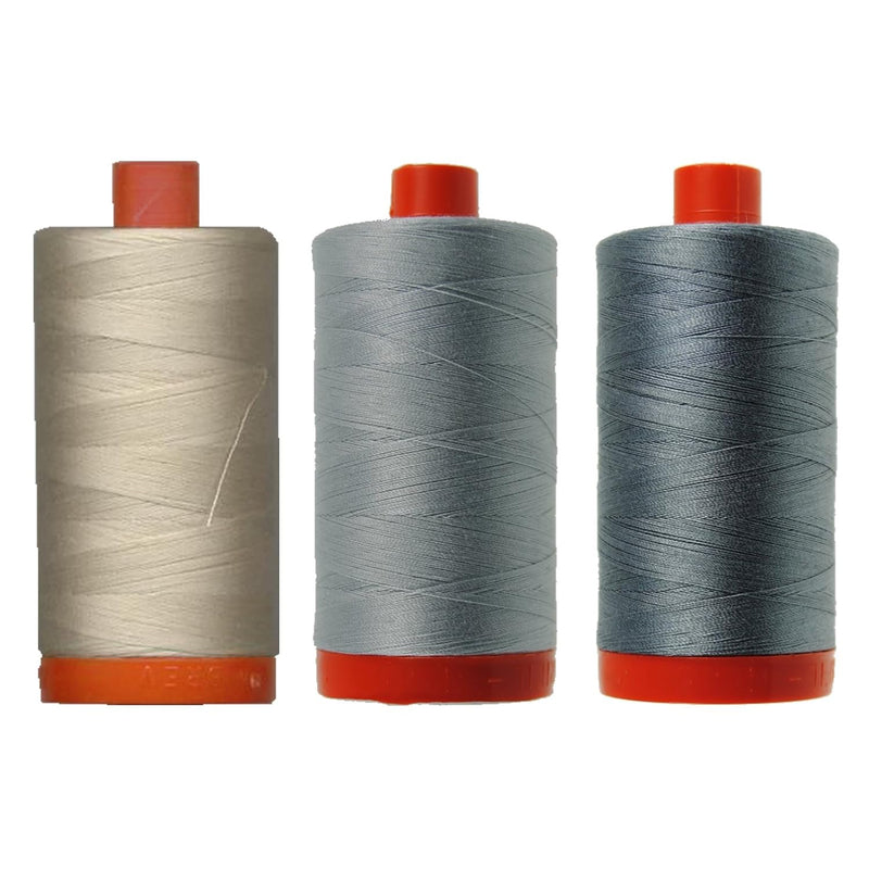 Bundle Of 50Wt Egyptian Cotton Thread, Large 1422 Yard Spools, With And Withou