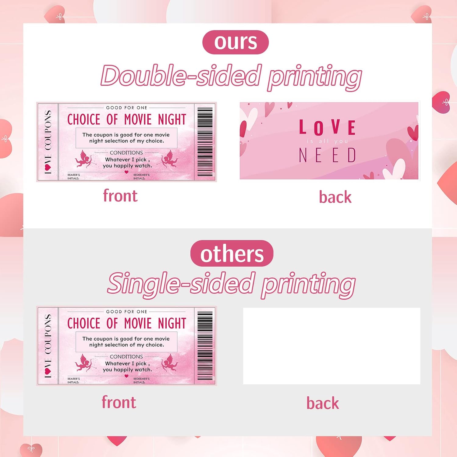 20 Pcs Love Coupons For Him Or Her Valentine'S Couples Coupons Book Romantic Gift I Owe You Cards Sweetest Gifts For Valentines, Birthdays, Anniversary, Husband Boyfriend Girlfriend
