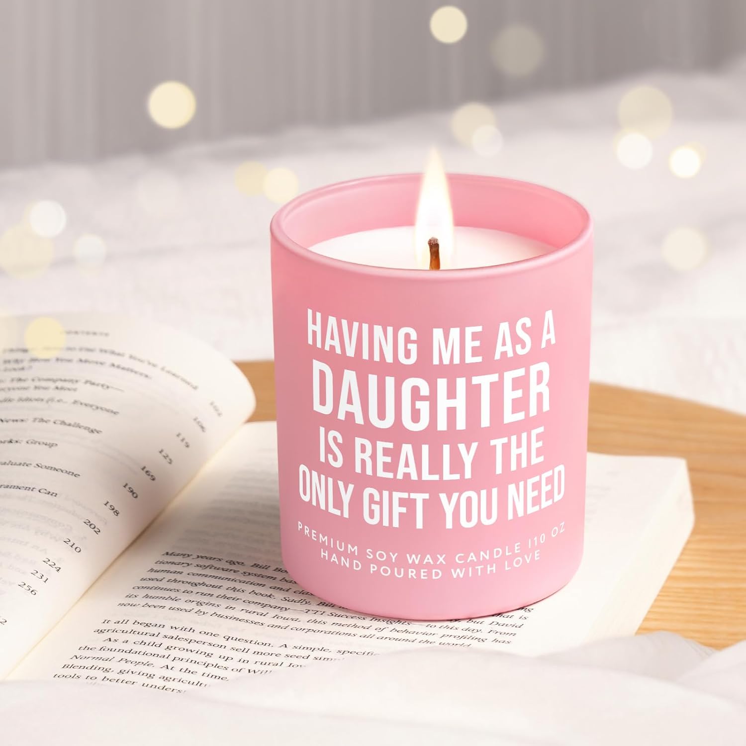 Funny Gifts For Mom Birthday Valentines Day From Daughter, Handmade Moms Candle Soy Wax, Mom Birthday Gifts From Daughter, Moms Gift For Mother’S Day, Christmas, Thanksgiving, 10Oz