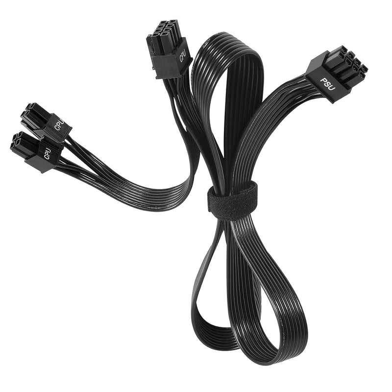 Cpu Cable For Evga, 70Cm Male To Male 8 Pin To 8 & 4+4 Pin Eps Cpu Power Cable