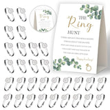 The Ring Hunt Game,Greenery And Gold Bridal Shower Game,Bridal Shower Games 50 Guests,Bridal Shower Decorations,Bachelorette Decorations For Party,Engagement Party Game,Bridal Shower Favors-L16