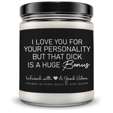 Candle Gifts For Men Funny, Boyfriend Candle, Made In Usa, 9 Oz, Funny Valentines Gifts For Boyfriend, Naughty Candles By