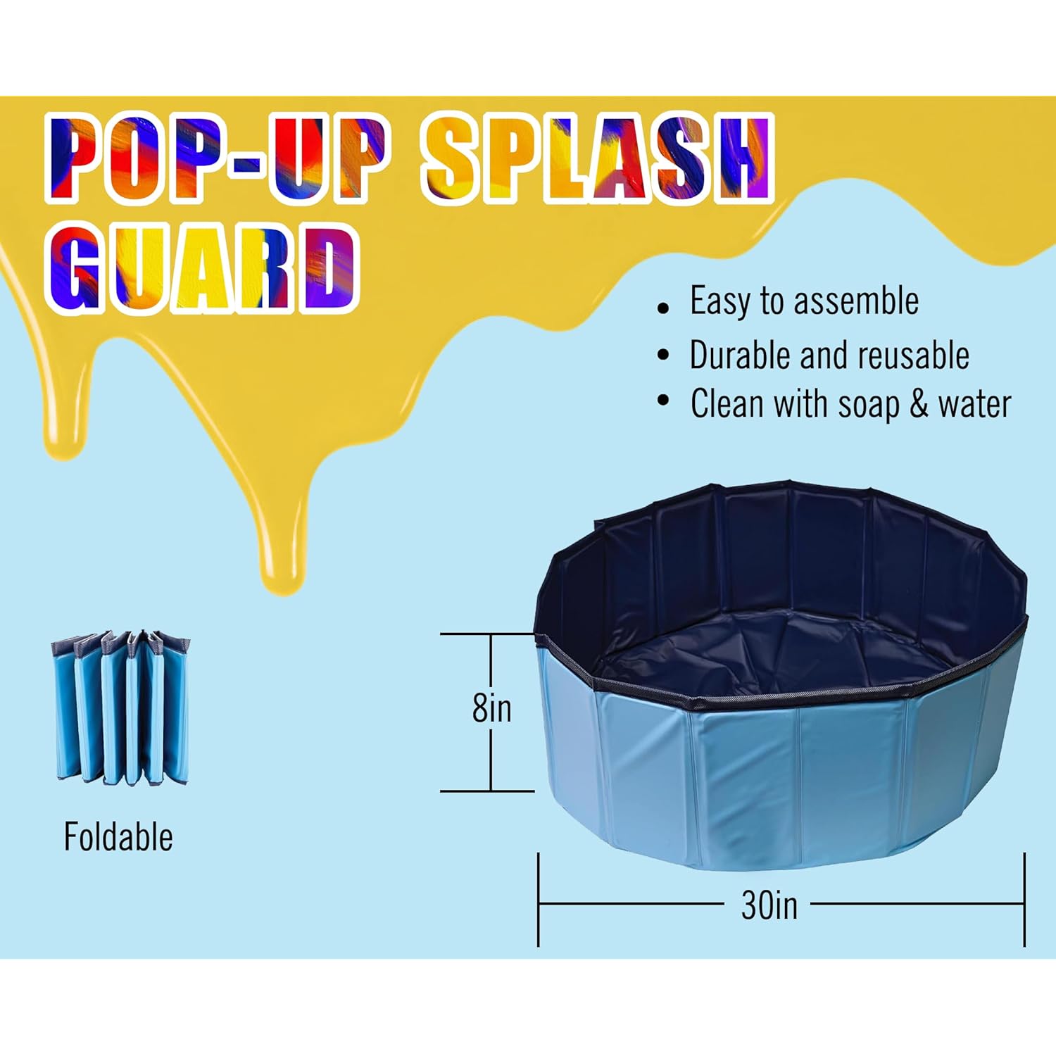 Acrylic Paint Pouring Splash Guard?Fluid Art Tools For Diy Paint Pouring Arts And Crafts Projects