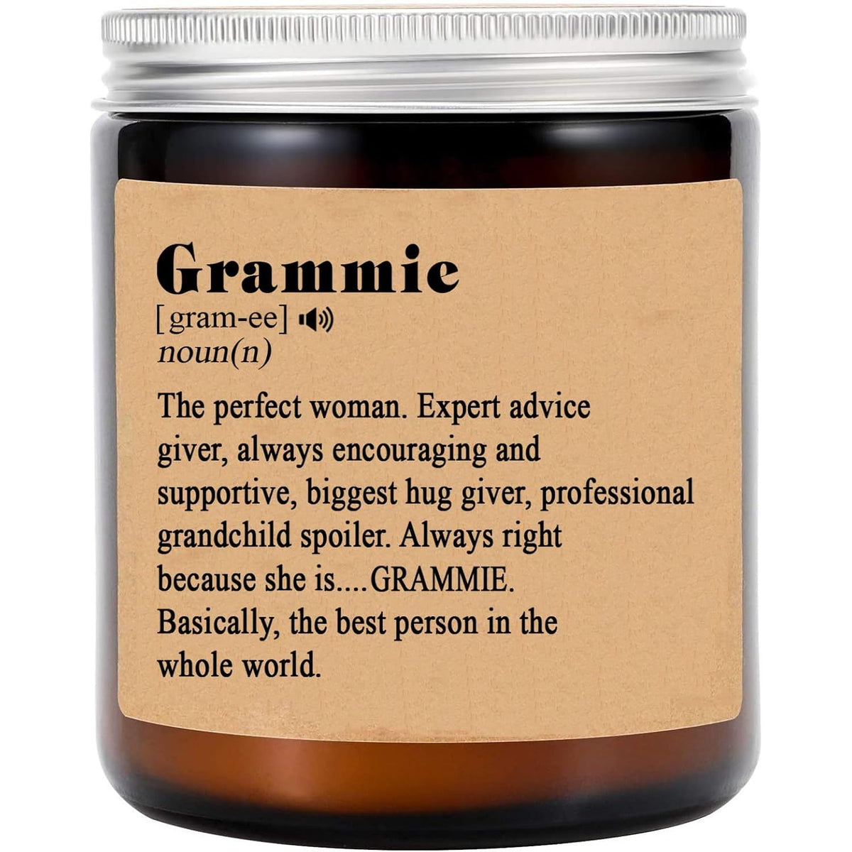 Grammie Noun Candle - Gift For Grammie - Mother'S Day Candle - Grammie Gifts - Grammie Definition - Lavende Scented Candles - Soy Candle For Home Scented