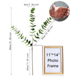 4Pcs 32" Tall Green Artificial Eucalyptus Leaves Greenery Stems Fake Flowers Plants Branches For Vase Home Decor Indoor Office Arrangements Decoration