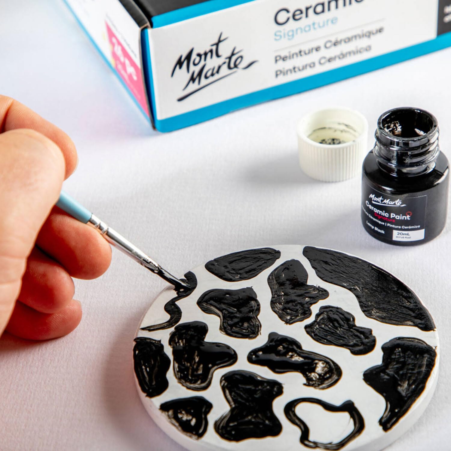 Ceramic Paint Set Signature 26 X 0.7 Us Fl.Oz (20Ml) Multicolor, Vibrant Ceramic Paint, Suitable For Porcelain, Glass, China, Acrylic
