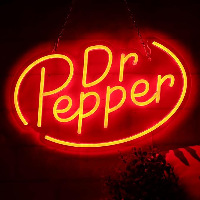 Red Neon Sign LED Wall Decor Neon Light for Bedroom Bar Man Cave Business Decor 16x10 Inch