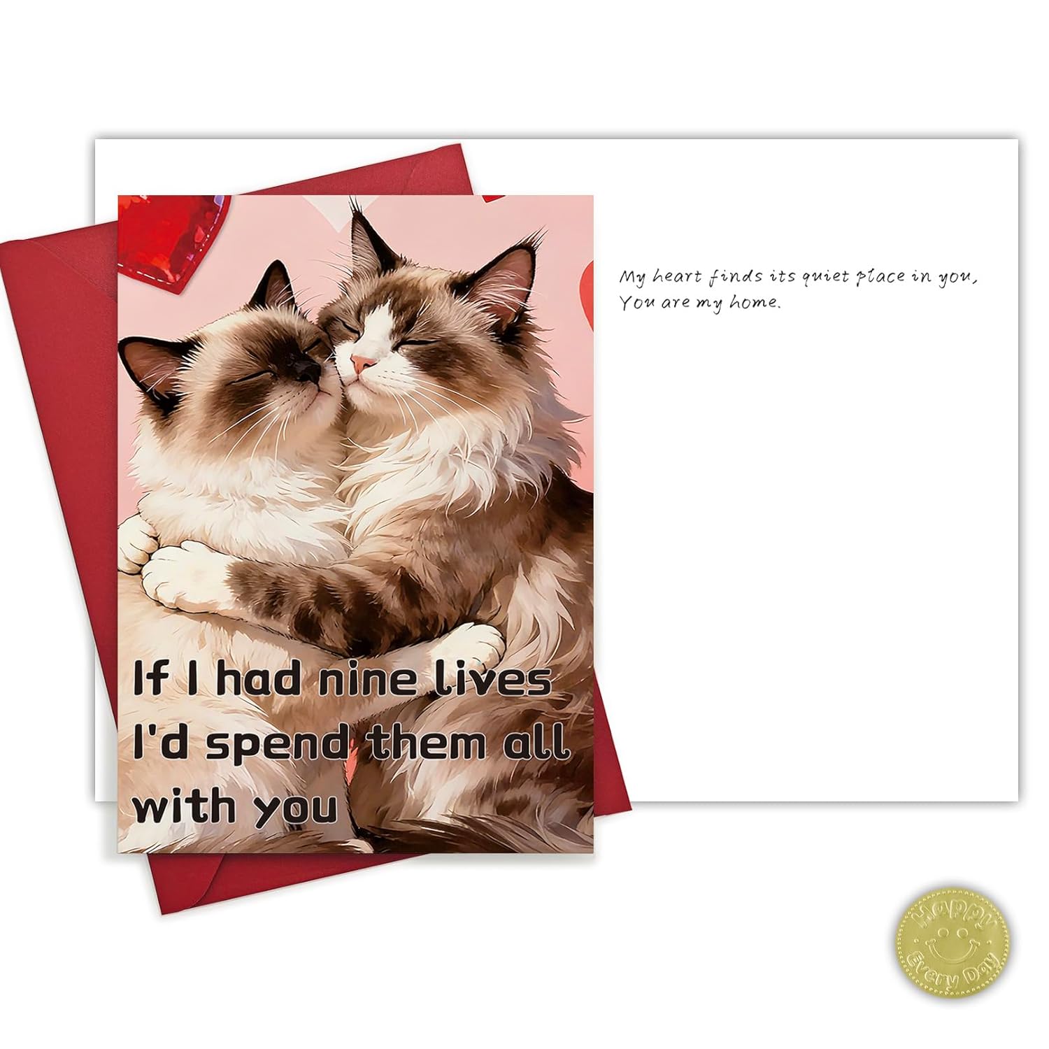Valentines Day Card For Men, Funny Anniversary Card Gift For Husband And Boyfriend, Romantic Birthday Card & Gifts For Him Her, Women And Wife, Ideal Anniversary Decorations, Double-Sided