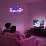 The World Is Yours Neon Sign USB Dimmable LED Wall Decor for Game Room Man Cave