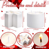 2 Pack Valentines Day Soy Candles With Retro Glass Jar Xoxo Candles Romantic Valentines Day Table Decoration, Fir Pine Scented Soy Wax, Aromatherapy Holiday Love Gift For Women