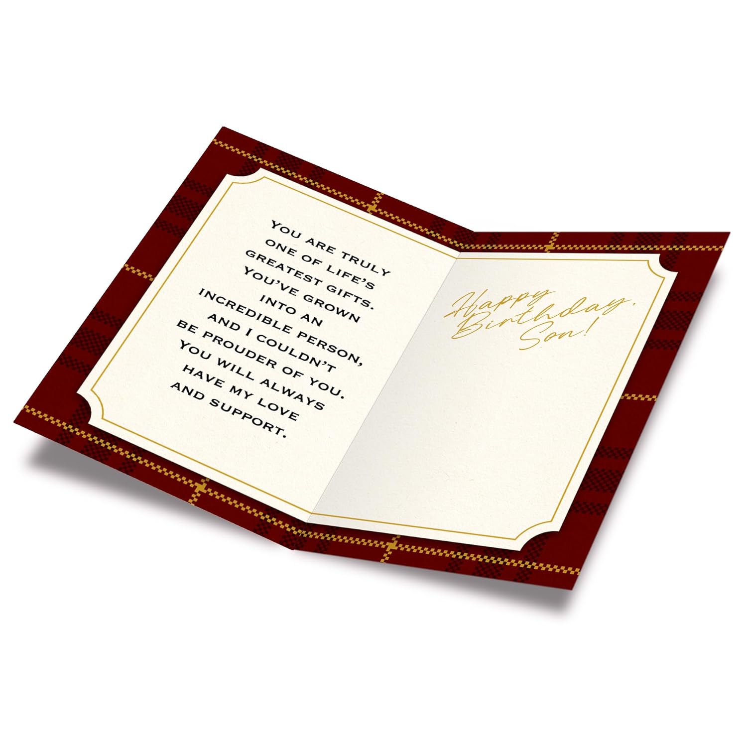 Birthday Card For Son, Made In America, Packaged In Protective Mailer. Eco-Friendly, Thick Card Stock With Premium Envelope 5In X 7.75In