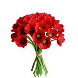 10 Bundles Artificial Poppy Flowers,Artificial Poppy Silk Fake Flowers,No Fade Pu Fake Wild Flowers,Silk Poppies,Fake Poppy Flowers For Home Decor Table Centerpieces Floral Arrangement (Red)