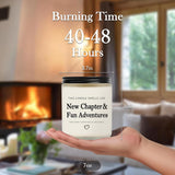 New Beginnings Gifts For Women & Men - New Job, Going Away & Divorce Gifts - Lavender Scented Candle