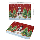 Christmas Snowman Dish Drying Mat For Kitchen Counter,Christmas Tree Winter Snowflake Red Drying Mat 18 X 24 Inch With High Absorbent Reversible Microfiber Dish Drying Pad Drainer Mat For Coffee Bar