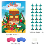Pin The Nose Game For Hawaiian Luau Party Pin Game For Aloha Tiki Party Supplies Tropical Party Game,Family Classroom Activities