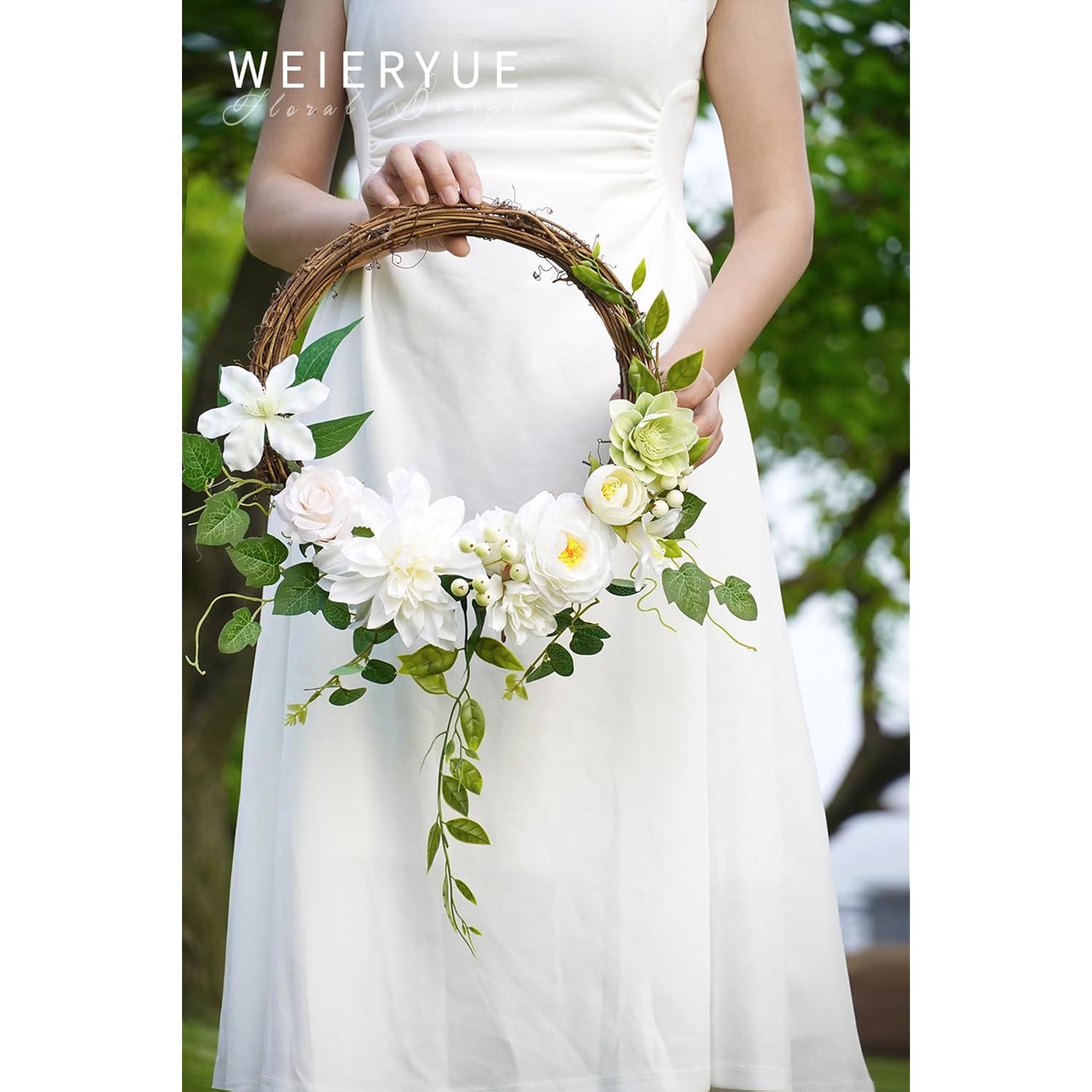 White Artificial Flowers Combo Box - Wedding Decor, Fake Flowers For Home Decor Indoor, Cake Flowers, Faux Flowers For Crafts