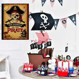Pirate Party Games Pin The Eye Patch On The Pirates Birthday Decorations: Set Includes Skull Poster, 24 Stickers, And Blindfold For Pirates Birthday Party Decorations, Activities, And Supplies